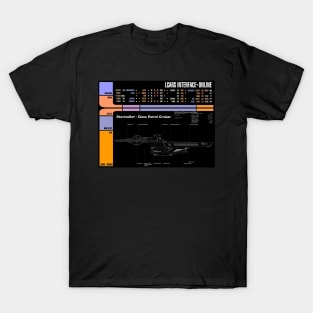 Computer Readout Showing U.S.S. Starstalker Cruiser Profile T-Shirt